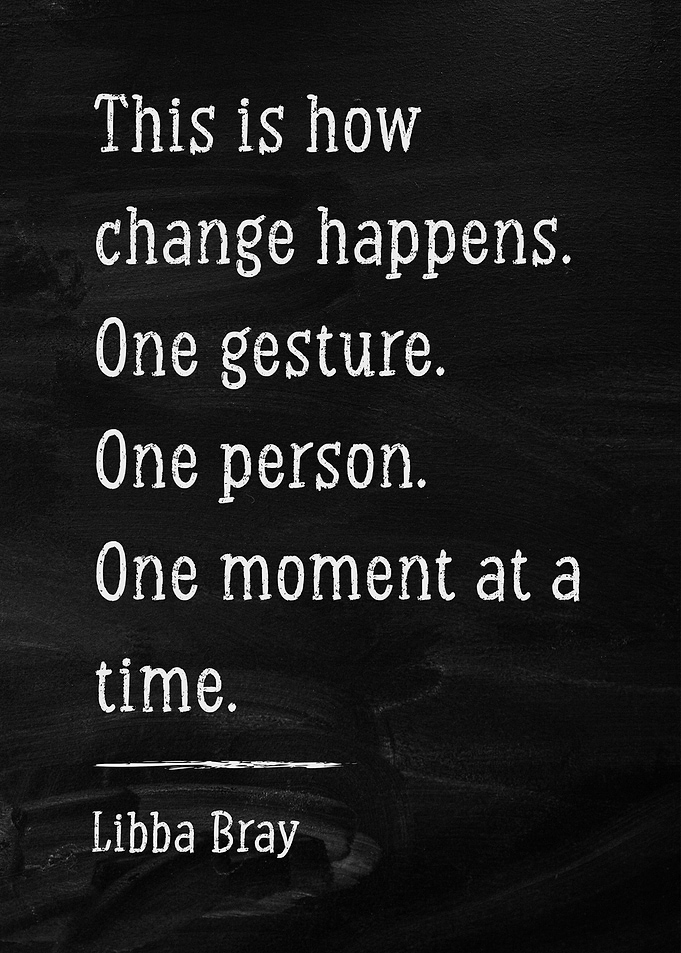 Change Quote Chalk Art