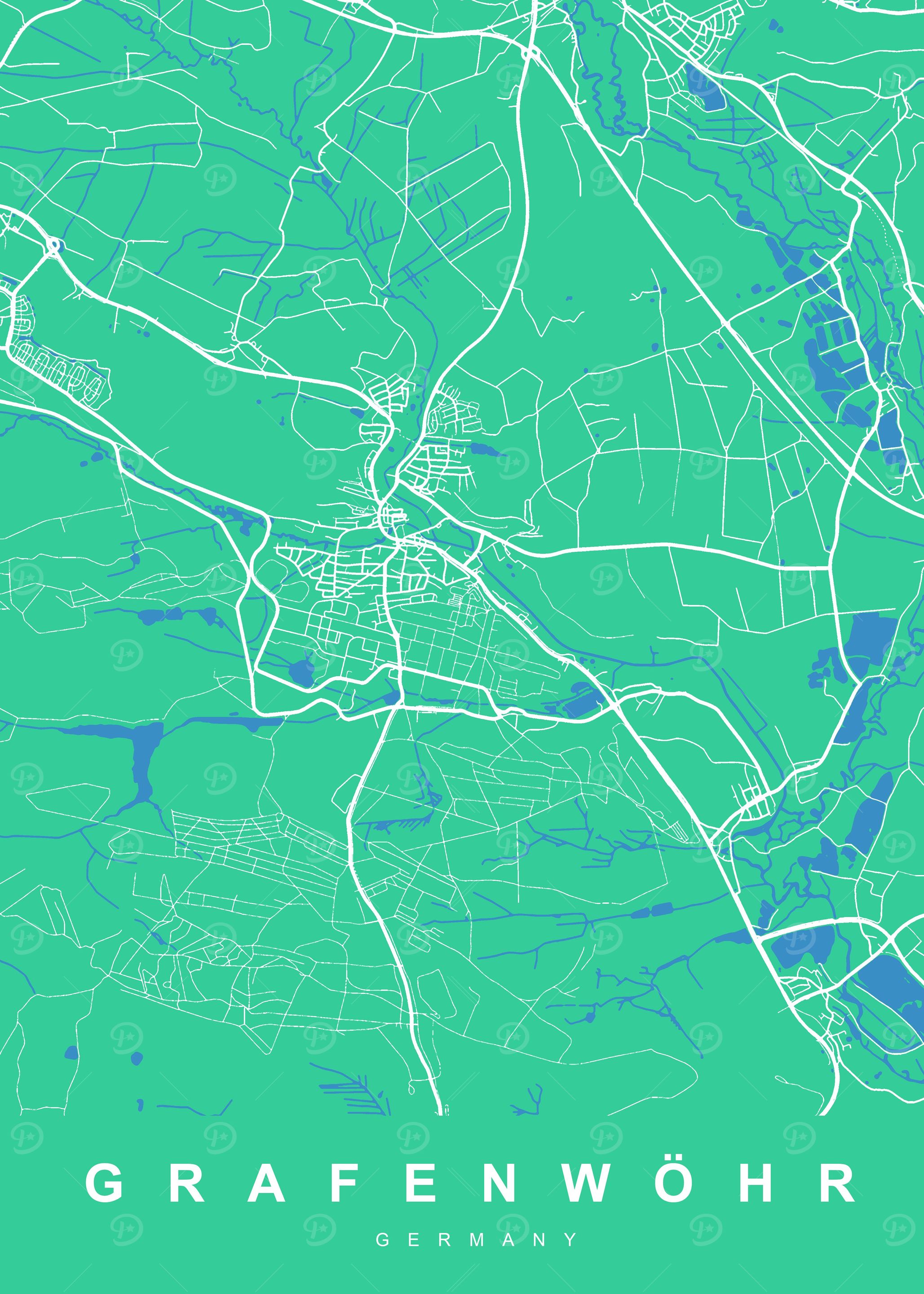 MAP GRAFENWOHR GERMANY