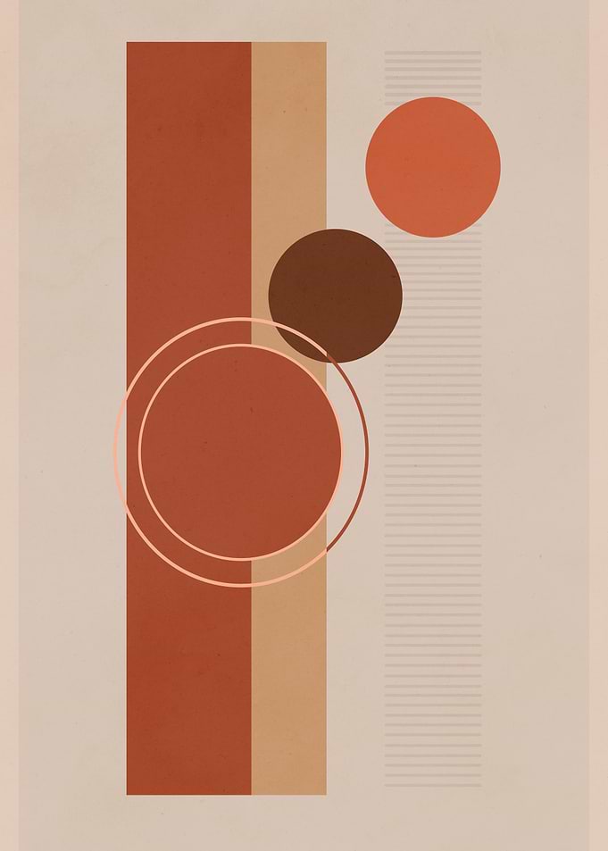 Boho Circles In Terracotta