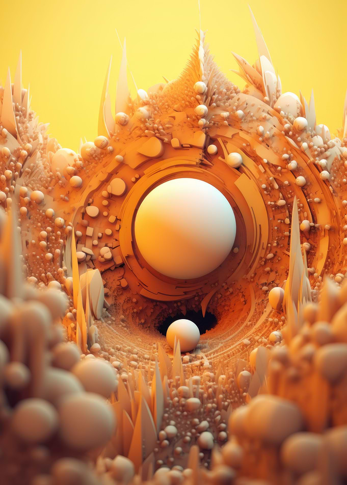 Orange Geometric
