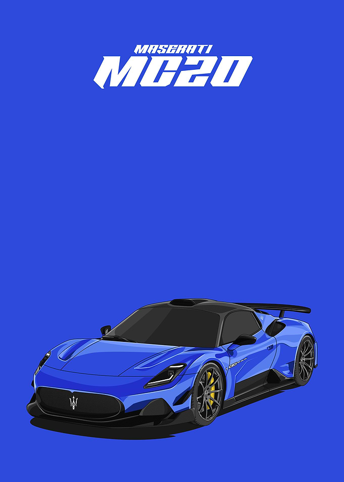 maserati mc20 blue