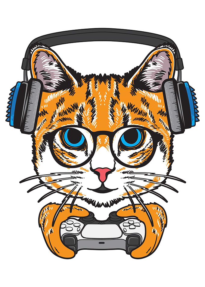 Gaming Cat
