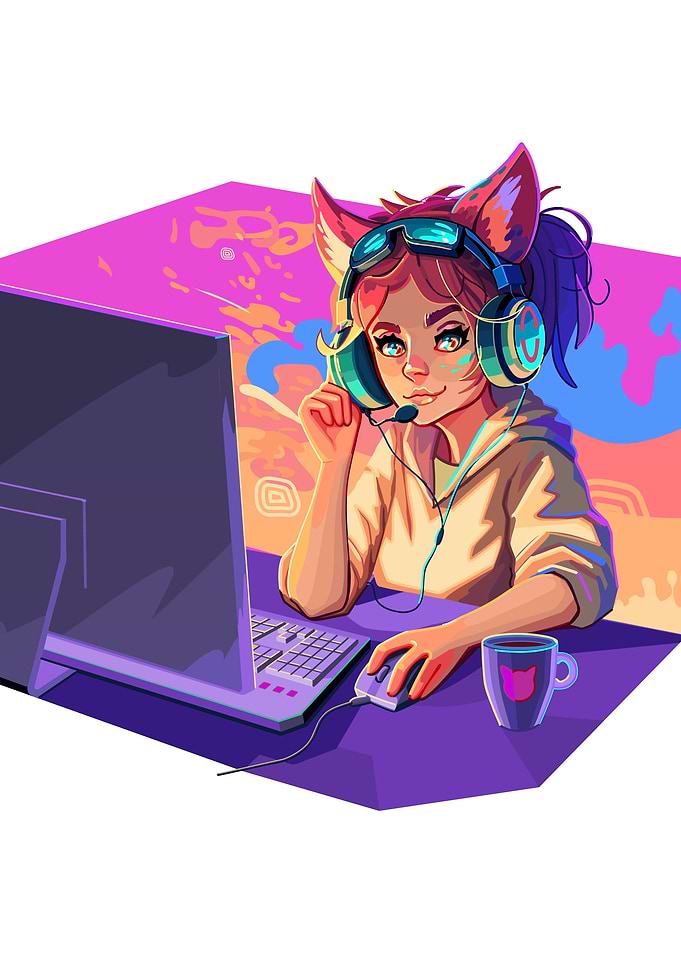 Gaming Cat
