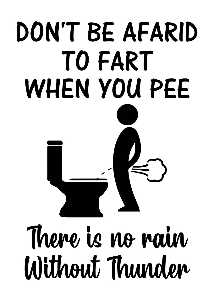 Toilet Humor Fart When Pee