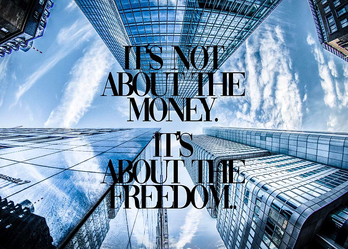 Its not about the money
