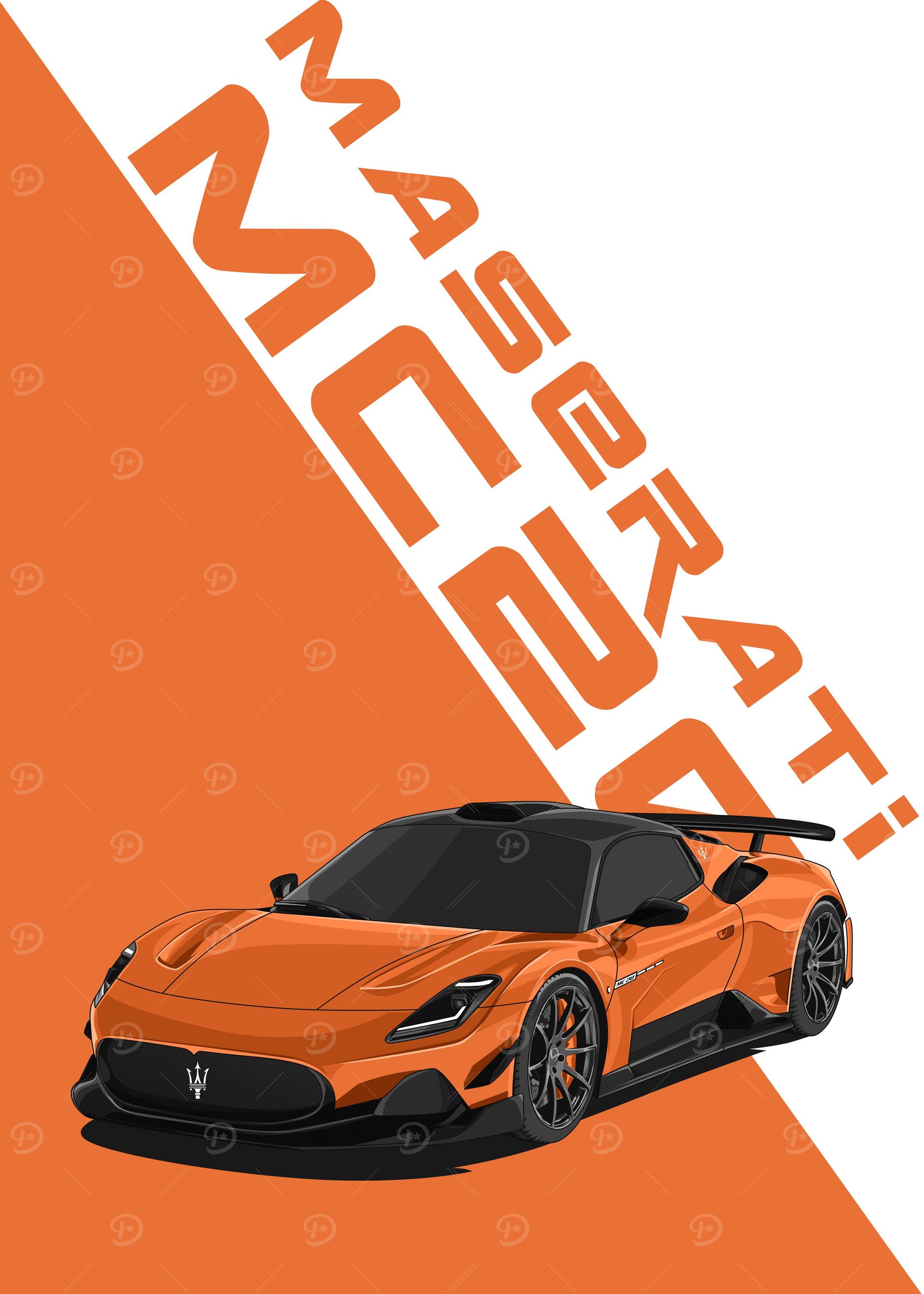 maserati mc20 orange