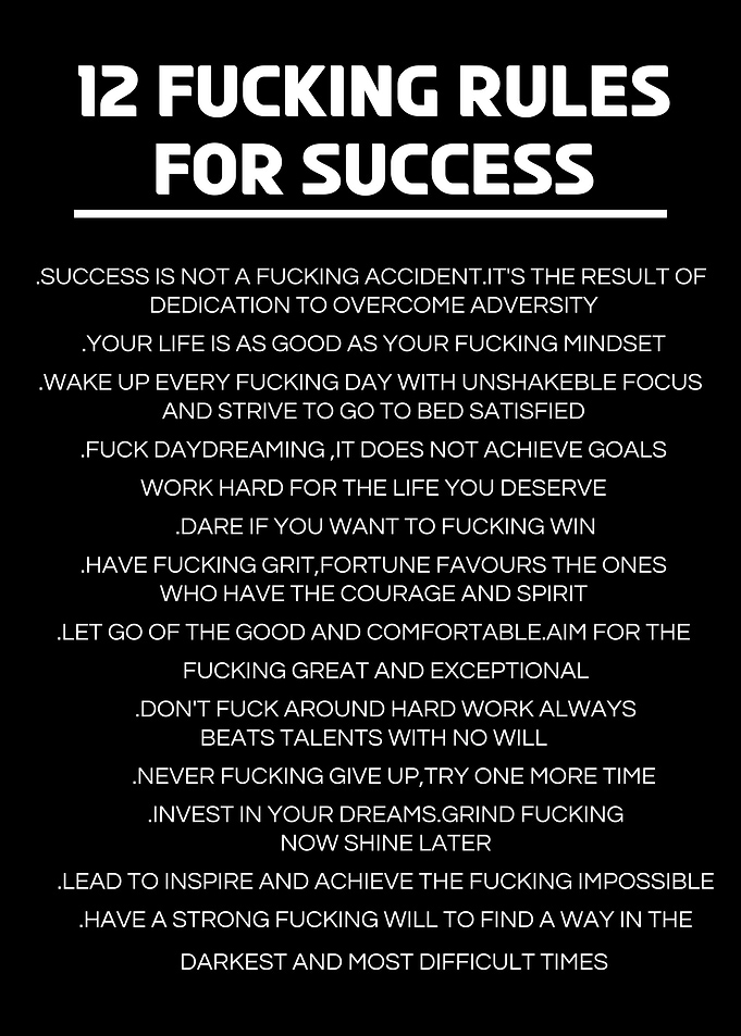 12 Rules For Success