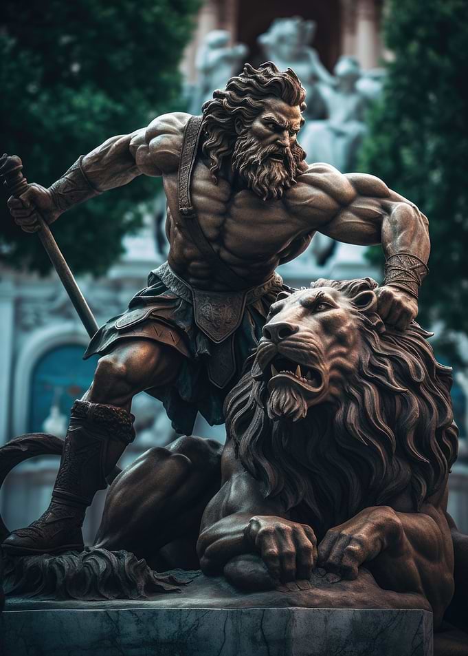 Hercules And The Lion