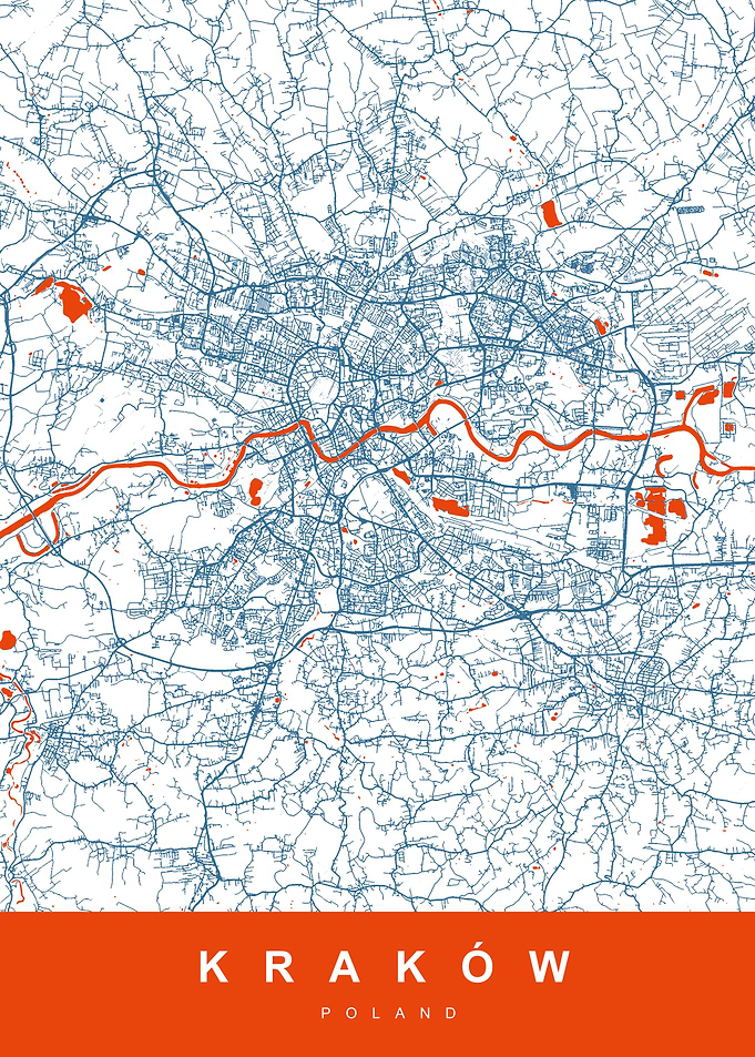 MAP KRAKOW POLAND