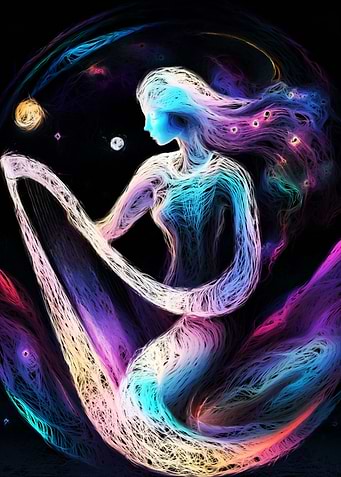 Infinite Harp Woman