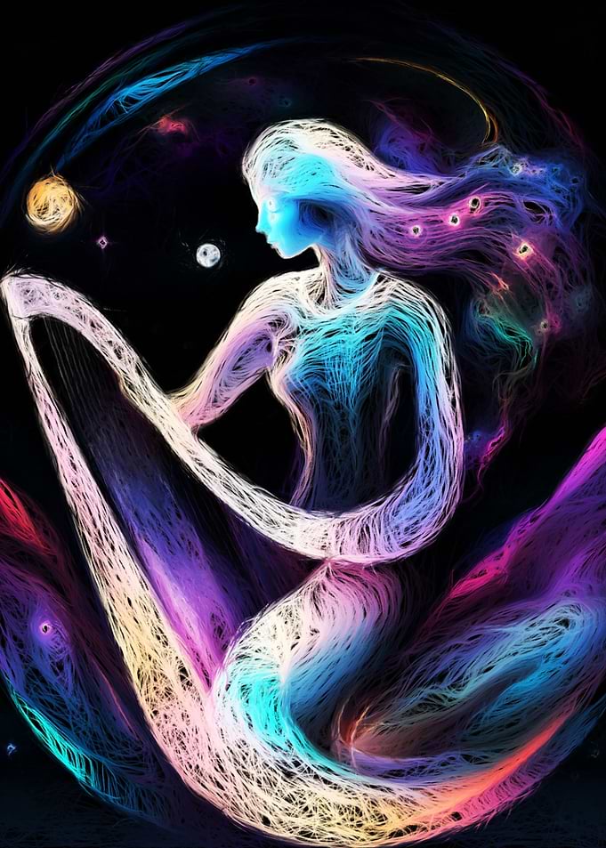 Infinite Harp Woman