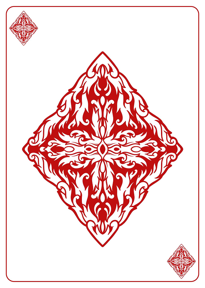 card ornament diamond