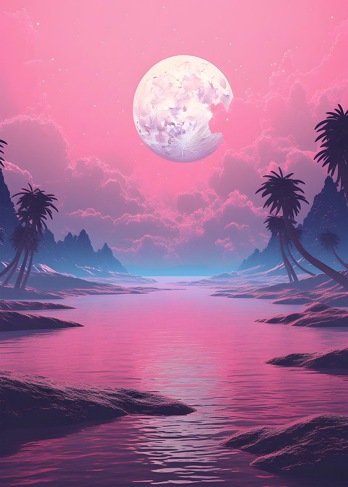 Vaporwave Landscape
