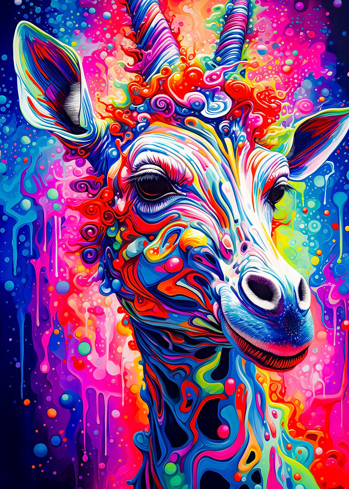 Psychedelic Giraffe