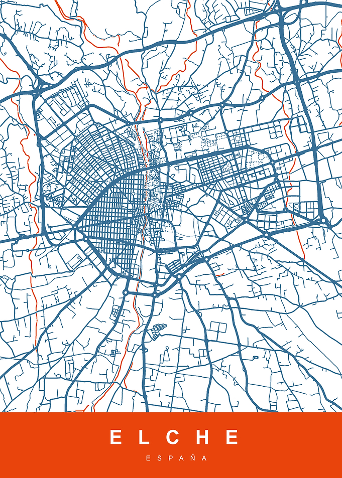 MAP ELCHE SPAIN