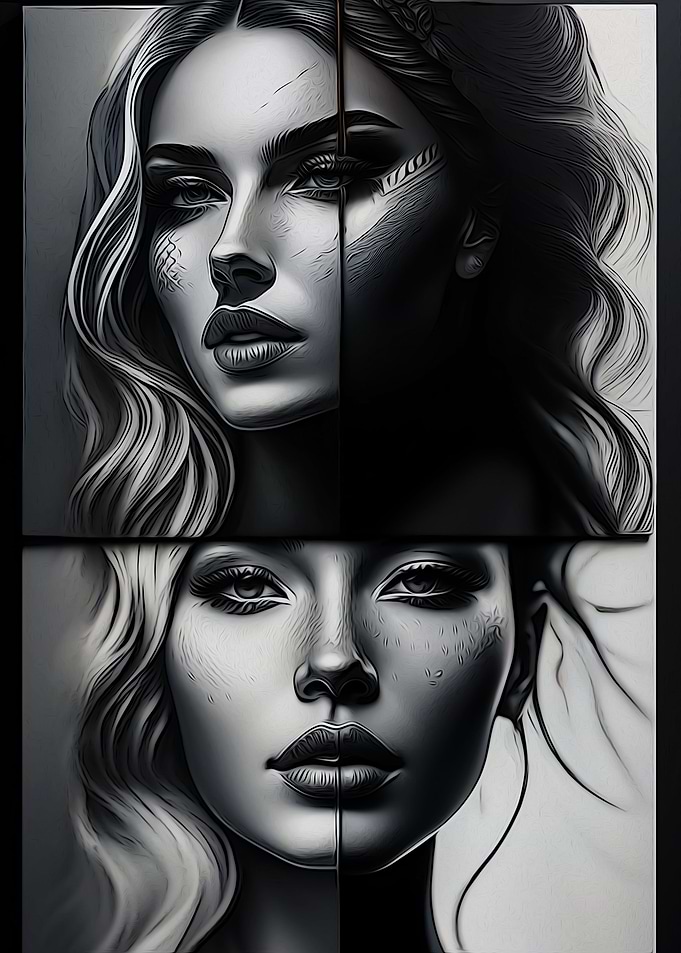 Exotic woman art