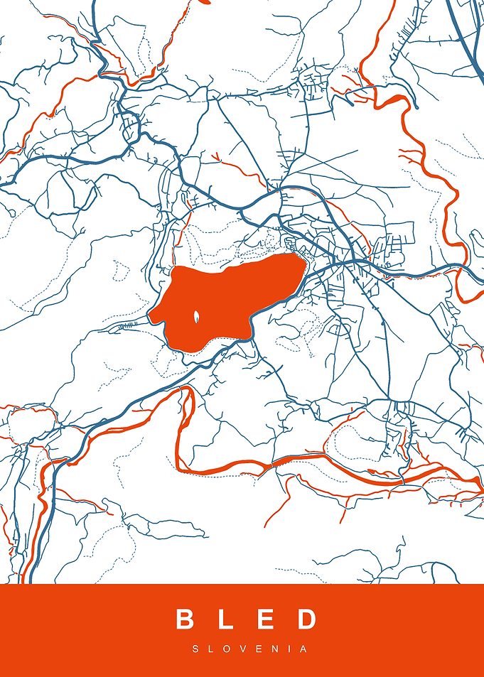 MAP BLED SLOVENIA