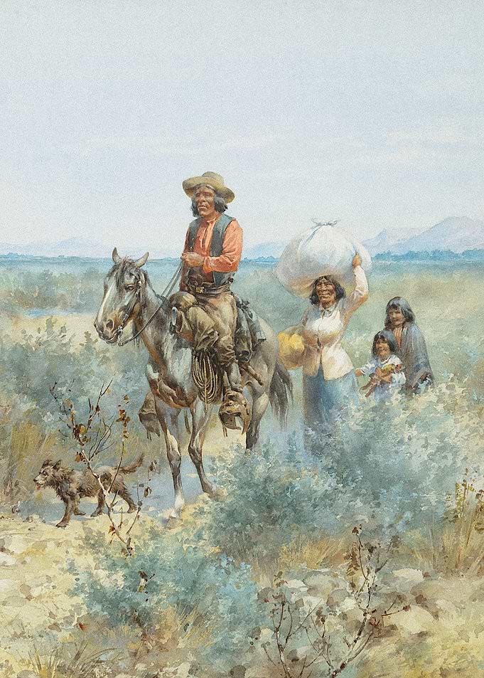 Indian Family With Dog