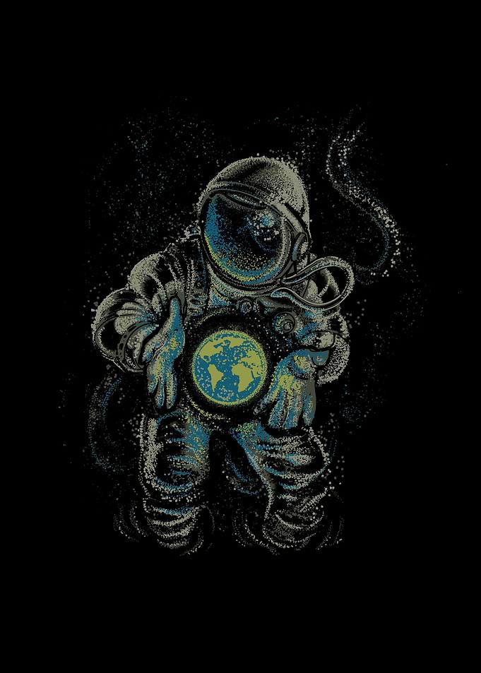 Astronaut Love Earth