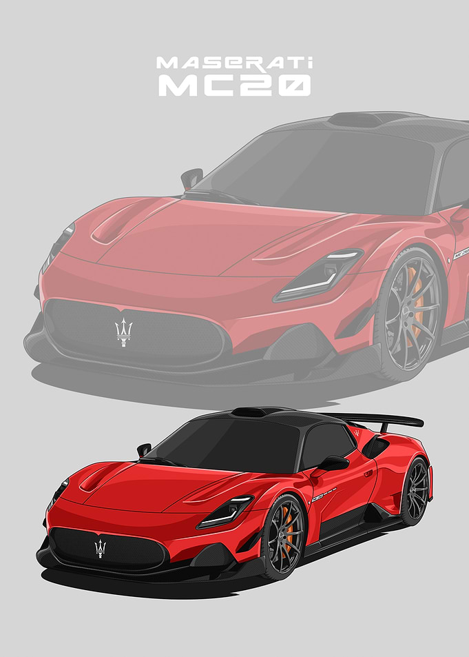 maserati mc20 red