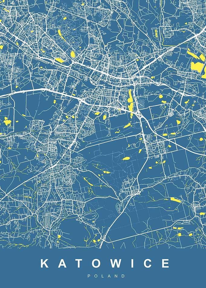 MAP KATOWICE POLAND