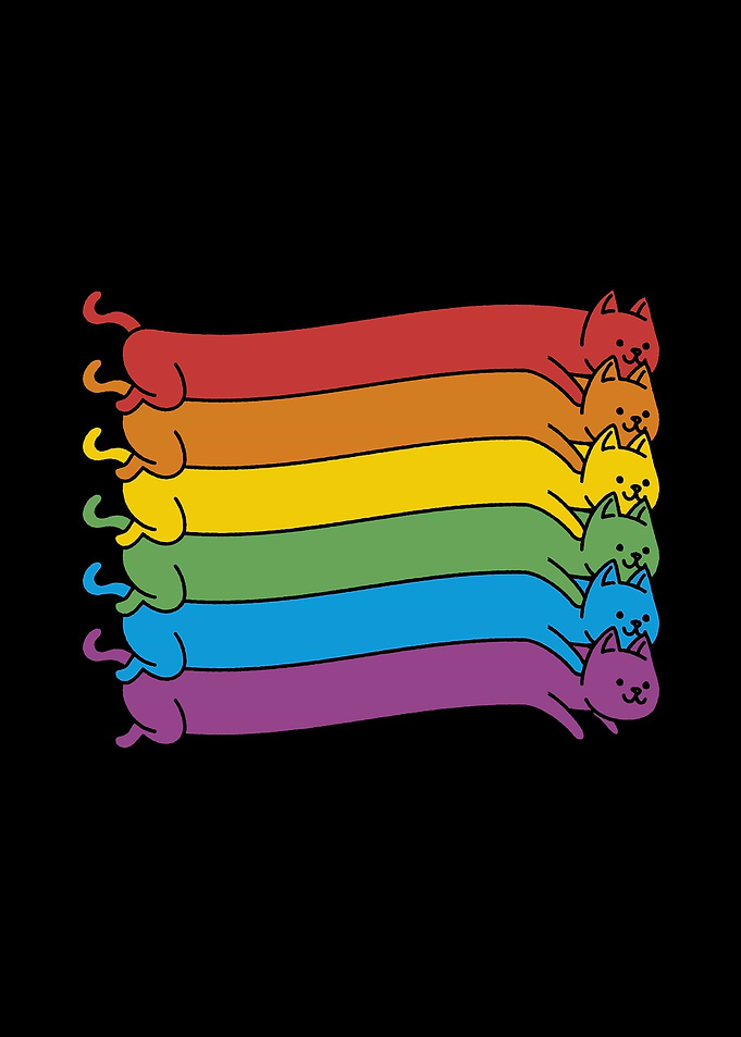 Rainbow Cats Pride Flag
