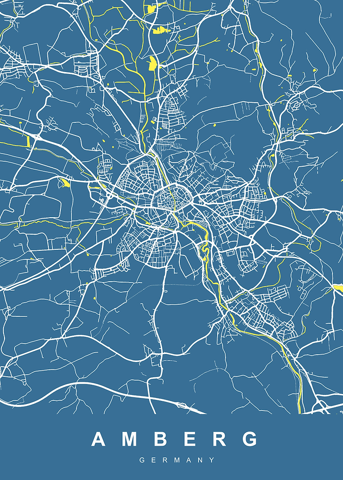 MAP AMBERG GERMANY
