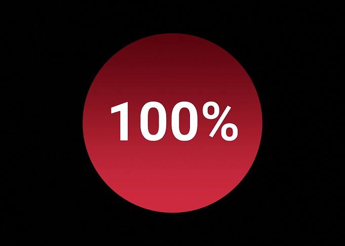 Loading circle grad red pe
