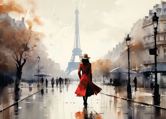 woman in the city