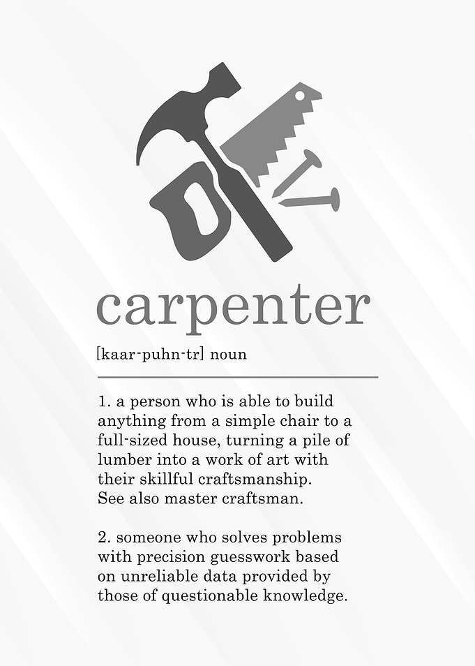 Funny Carpenter Definition