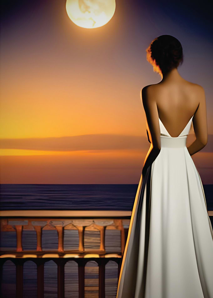 bride on the beach
