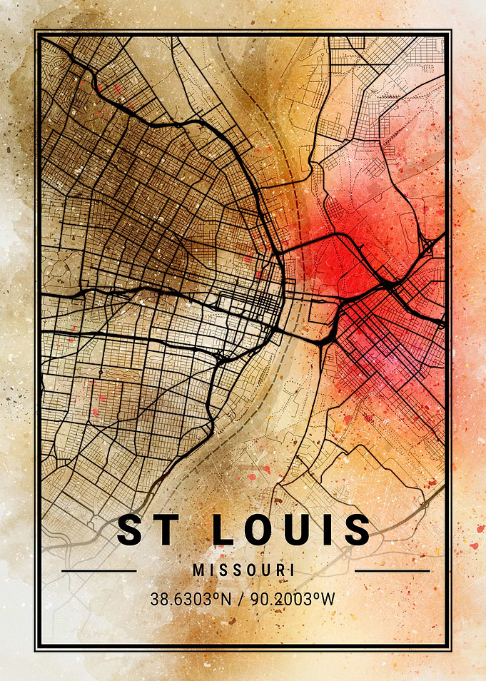 St Louis Ara Watercolor Ma