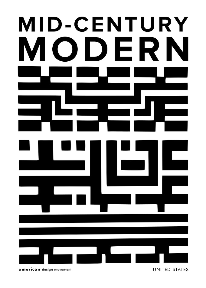 Black and White Modern Art