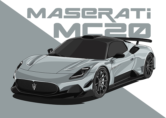 maserati mc20 silver