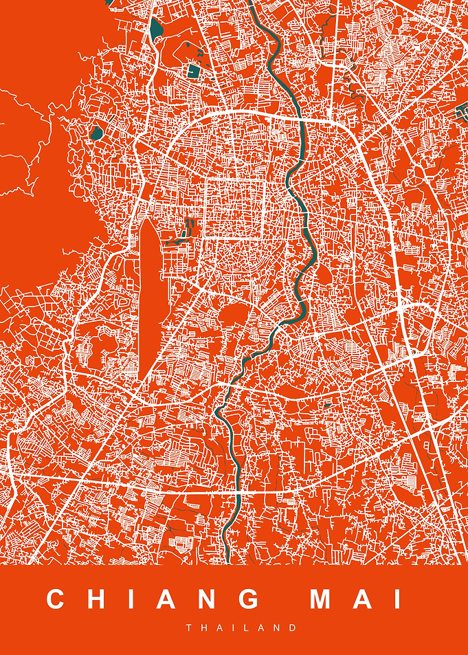 MAP CHIANG MAI THAILAND