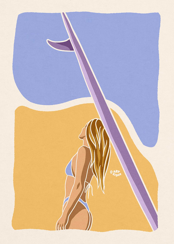 Surf girl chill
