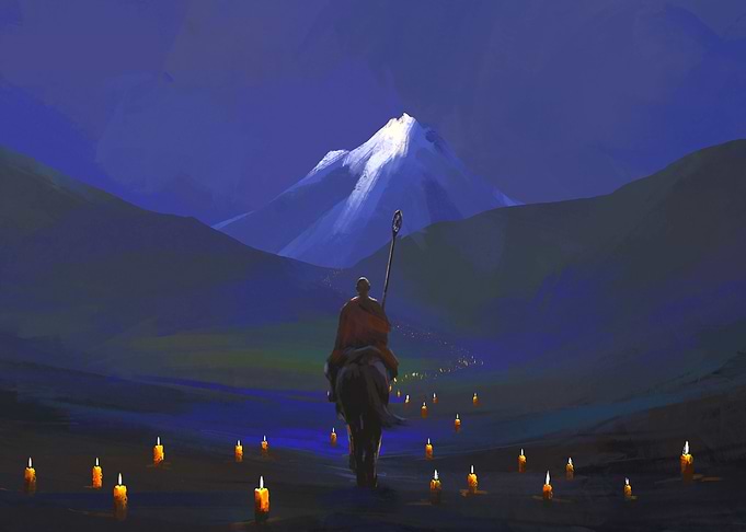 Candlelight Illustration