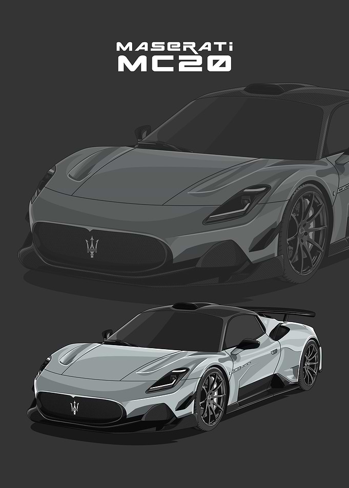 maserati mc20 silver