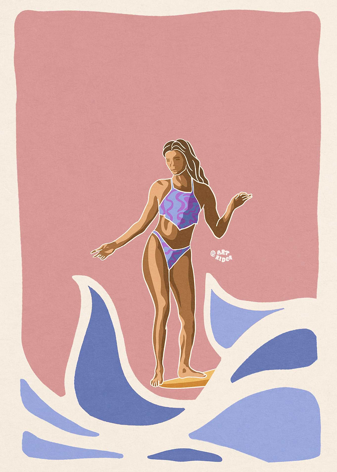 Longboard Girl Surf