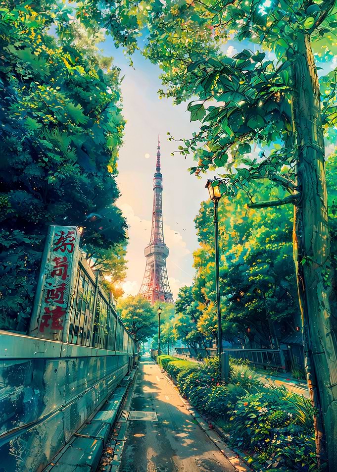 View to Tokyo Tower