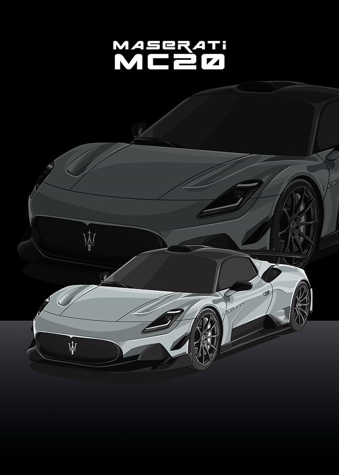 maserati mc20 silver