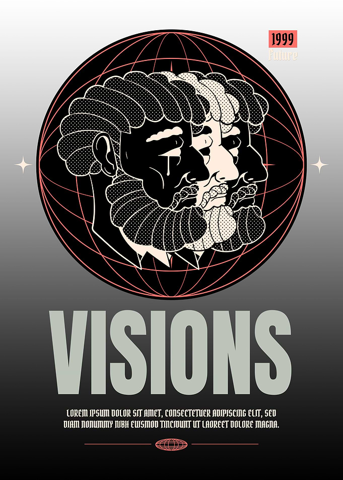 Visions hand drawn