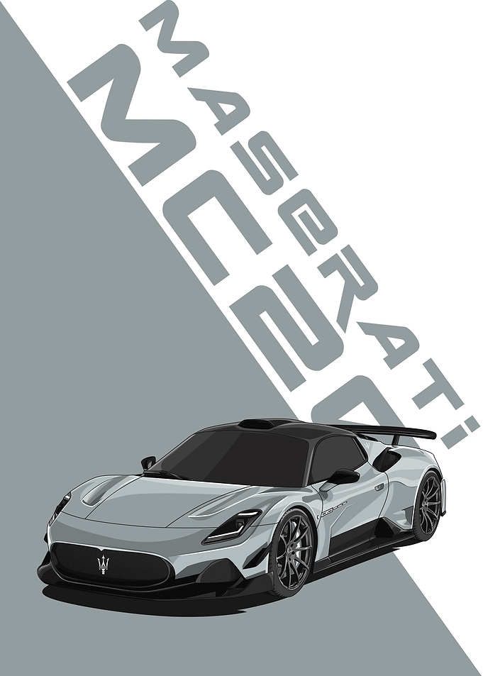 maserati mc20 silver