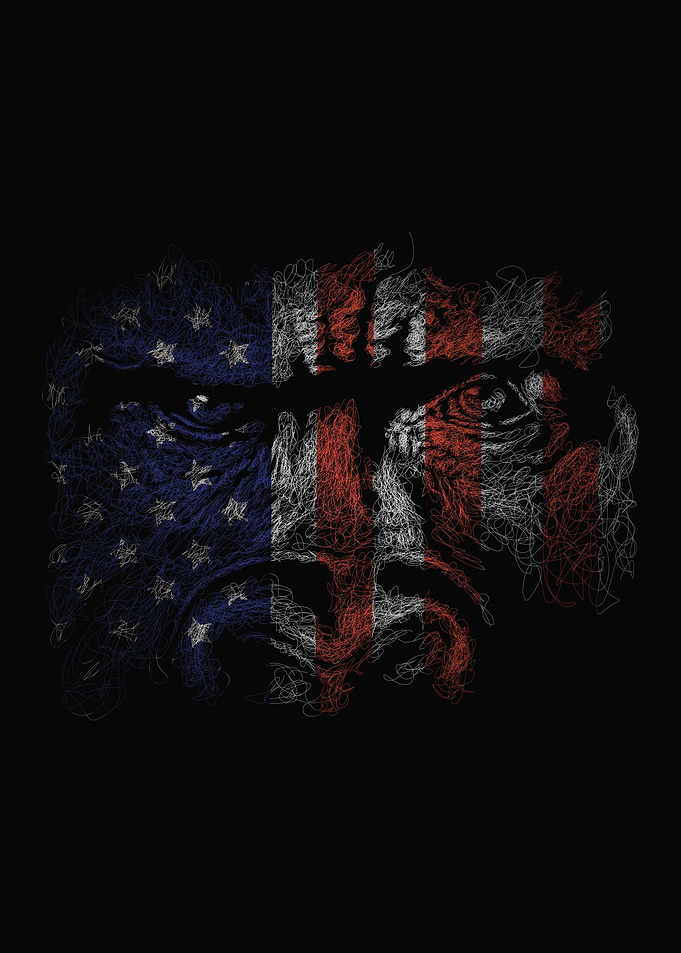 King kong flag art