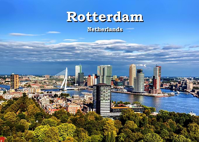 Rotterdam City Travel Art