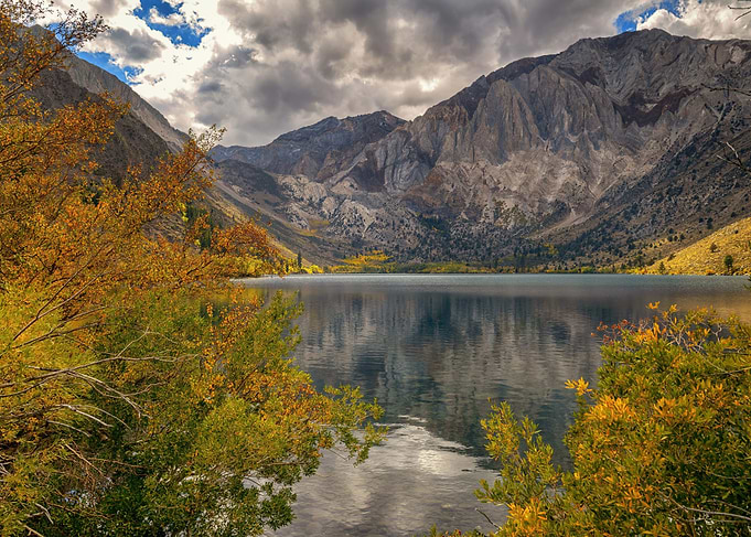 Autumn forest with Lake