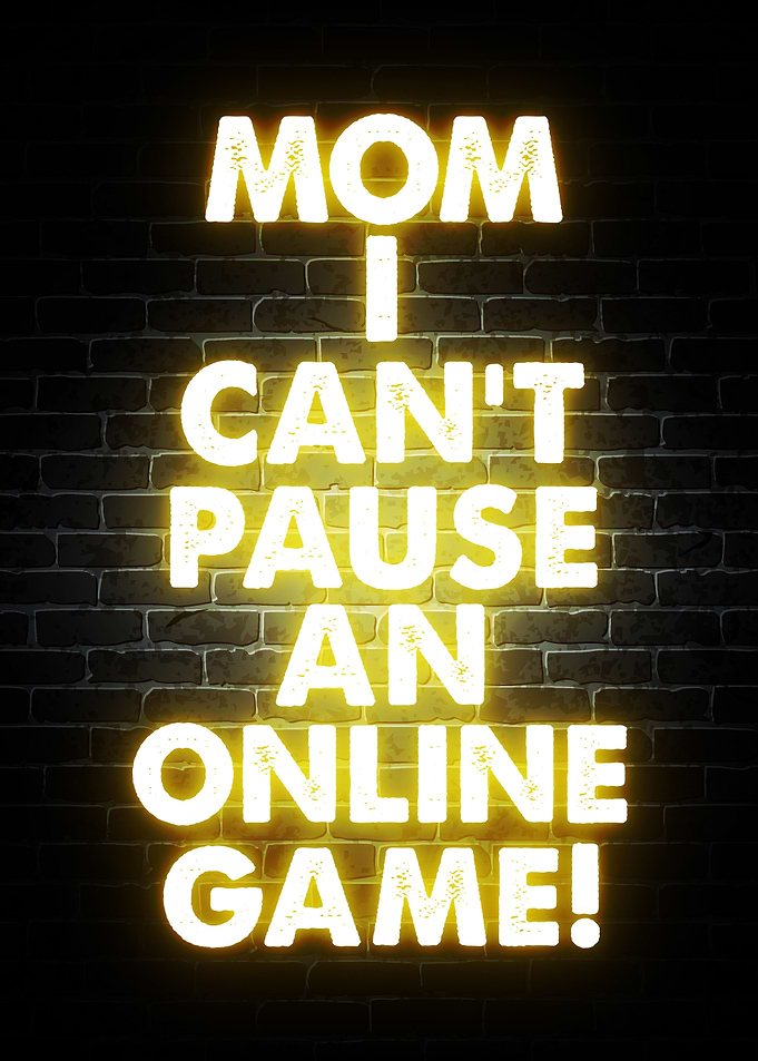 MOM CANT PAUSE AN ONLINE
