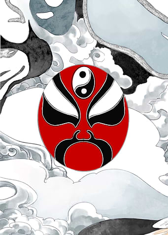 Peking Opera Red Mask