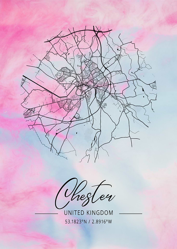 Chester Beta WatercolorMap