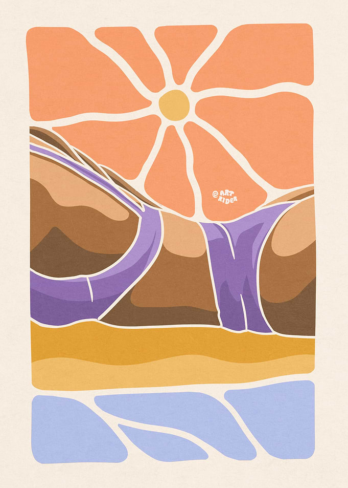 Surf and sunset
